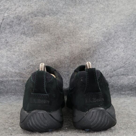 LL Bean Shoes Womens 7 Slip On Moc Insulated Comfort Leather Arctic Grip Black - Picture 5 of 15